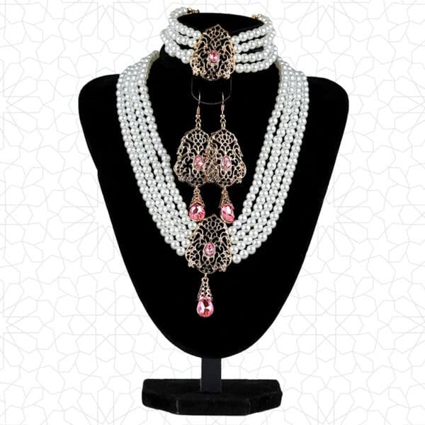 Alternative view of Moroccan Necklace With Earring & Bracelet