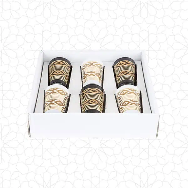 Alternative view of Elegant White & Black Tea Glasses