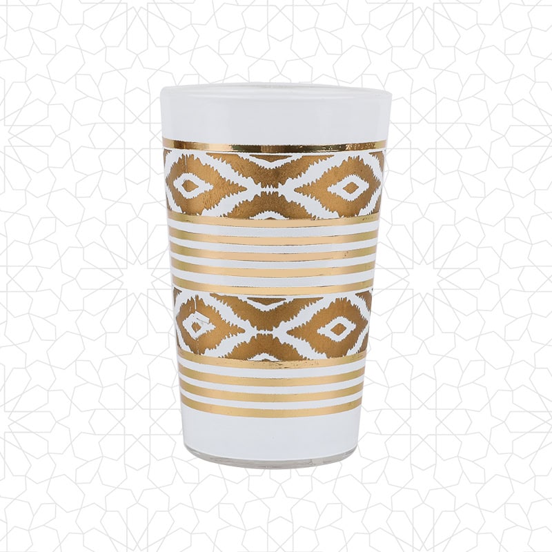 Elegant White & Black Tea Glasses - Image 4