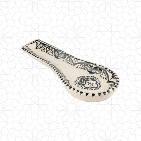 Alternative view of Ceramic Large Black Spoon