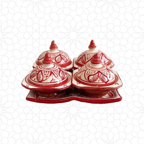 Alternative view of Ceramic Fera9a Touijnat Red