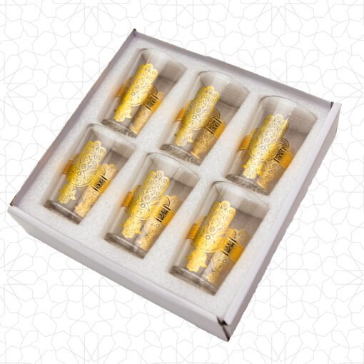 Alternative view of Golden Tea Glasses