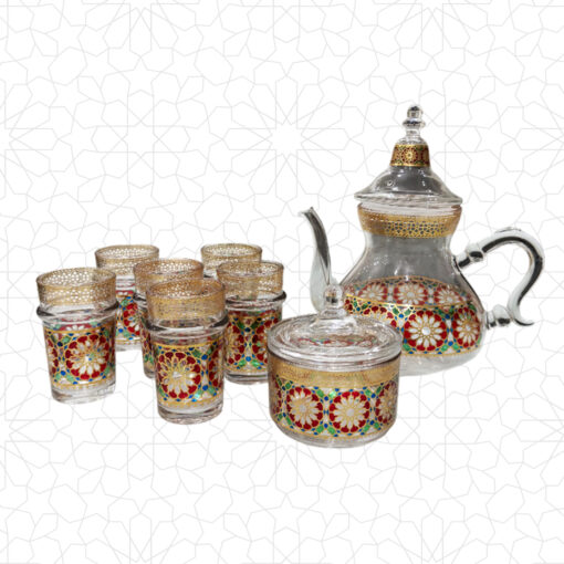 Alternative view of Moroccan tea set