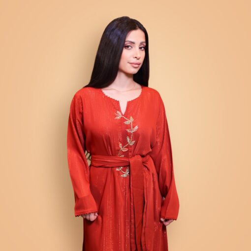 Randa Caftan Dark Red
